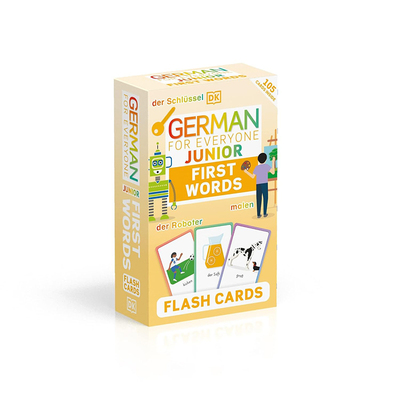 【自营】英文原版 DK 人人学德语 German for Everyone Junior First Words Flash Cards 人德语青少版单词卡片 教辅参考工具书