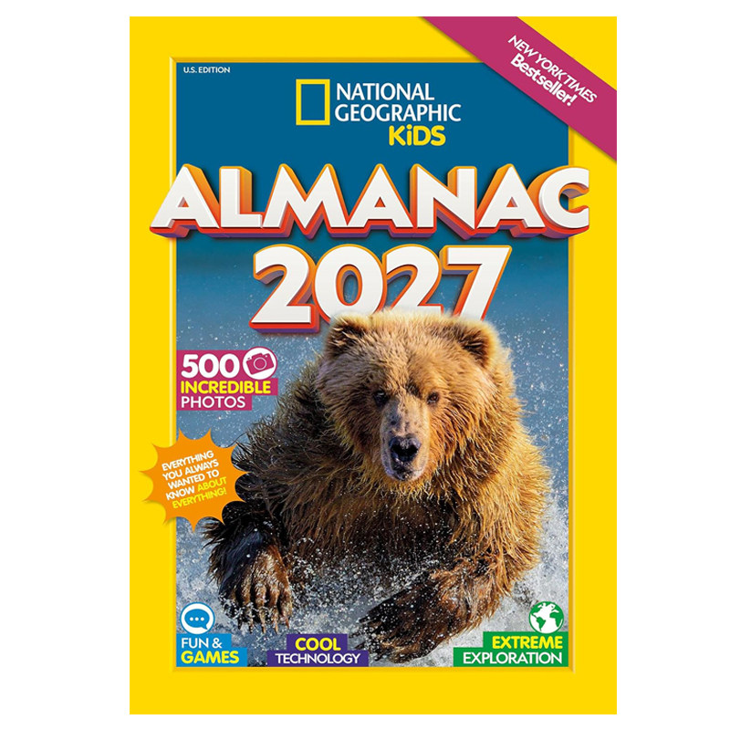 预售 英文原版 美国国家地理 National Geographic Kids Almanac 2027 国家地理儿童年鉴 2027 百科大全