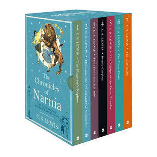 Narnia 英文原版 带插图 盒装 预售 CS刘易斯 Chronicles 精装 The 狮子女巫与魔衣橱 Lewis 全彩 纳尼亚传奇全集7册