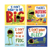 我不想成为一只青蛙 幽默搞笑 4册 Want 青蛙弗洛格系列 There 英文原版 Nothing Dev Don Petty