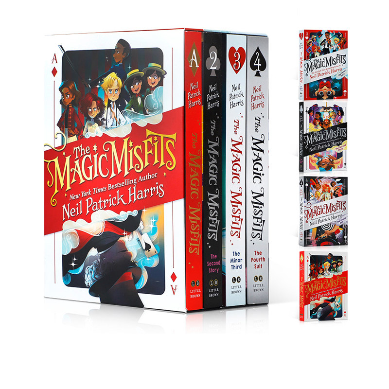 预售 英文原版The Magic Misfits 魔法边缘少年 4册盒装 战胜逆境的友谊魔法冒险故事书 儿童英语课外阅读桥梁章节书