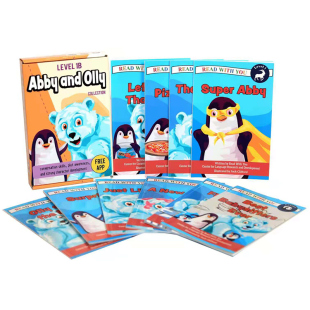 Abby 随书附带读物配套APP 陪你读书 儿童分级读物故事绘本 Level1 Read Olly系列 and You 英文原版 10册 With 情商友谊