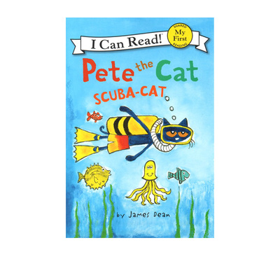 英文原版 I can read 1 Pete the Cat Scuba Cat 皮特猫分级读物