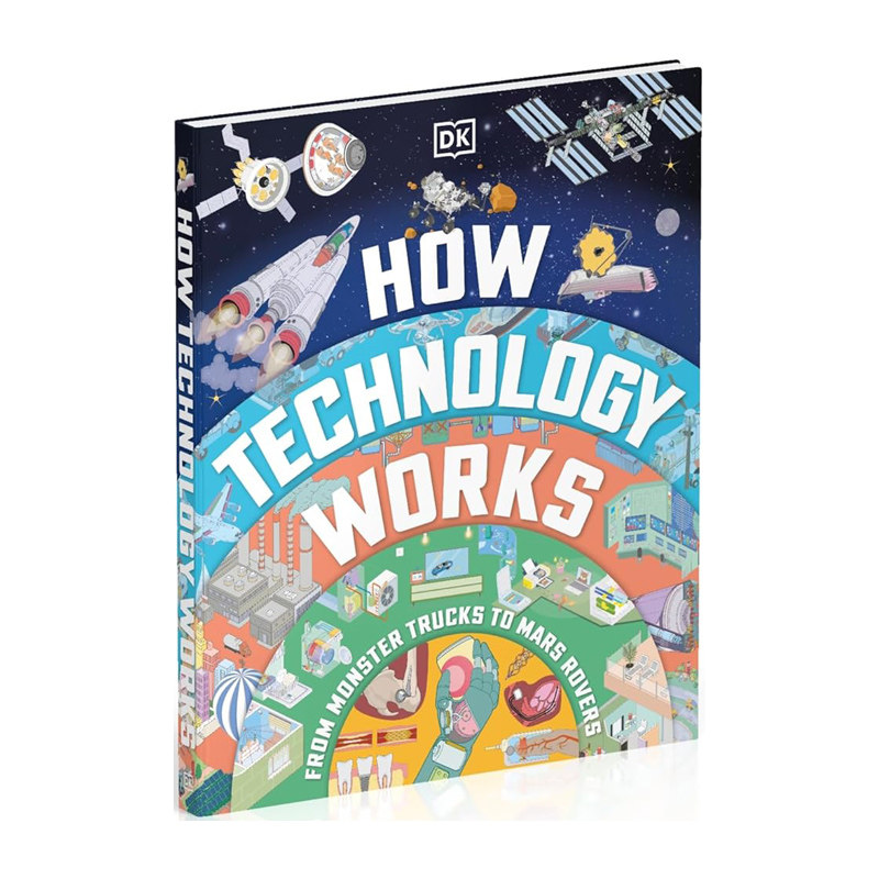 预售 DK百科  英文原版 DK科技如何运作 How Technology Works 从怪兽卡车到火星探测器 24年新版  精装大开图解百科全书图片