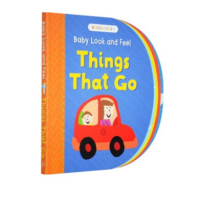 英文原版 Bloomsbury Baby Look and Feel Things That Go 早教启蒙纸板书