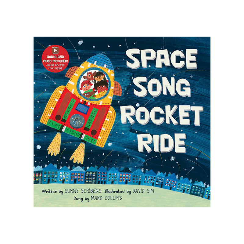 预售 英文原版 Space Song Rocket Ride 太空之歌 火箭之旅 韵文与歌谣 附音频视频 亲子互动学习 Sing Along With Me