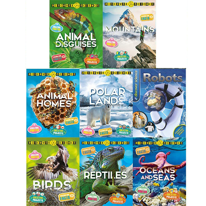 英文原版 Kingfisher Discover Science 发现科学系列 8册套装 麦克米伦 儿童百科科普启蒙