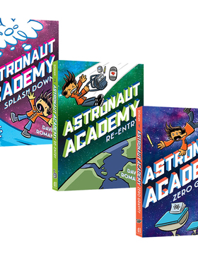 英文原版 Astronaut Academy 宇航员学院 3册合售 青少年科幻漫画绘本 儿童英文课外读物