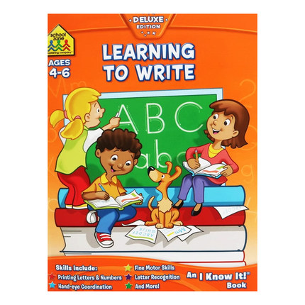 英文原版  School Zone I Know It Workbook Deluxe Edition Learning to Write 学习写作 学科练习册