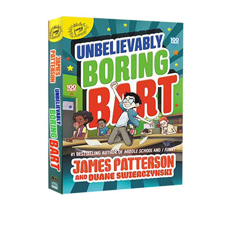 英文原版 unbelievably boring bart 精装插画版 儿童成长小说 幽默
