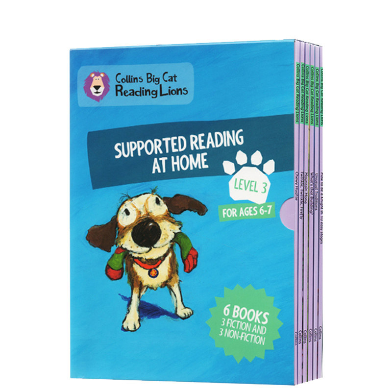 英文原版 柯林斯大猫 Collins Big Cat Reading Lions Level 3 Supported Reading 6册 家庭阅读绘本 分级阅读3阶段