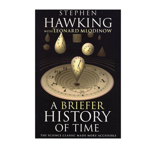 预售 霍金 时间简史 普及版 科学文献 A Briefer History of Time 英文原版 Stephen Hawking