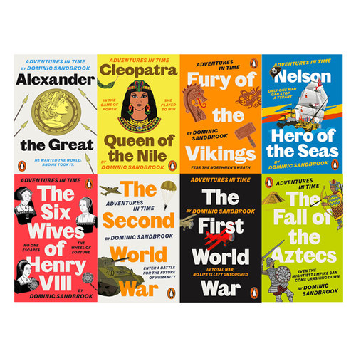 【自营】预售 英文原版 Adventures in Time 历史大冒险系列 8册 亚历山大大帝 Alexander the Great  青少年历史读物 科普故事书