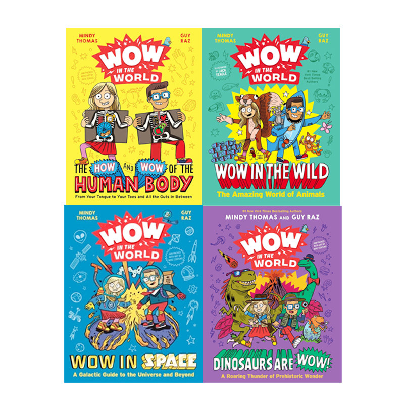 预售 英文原版 Wow in the World 哇奇妙世界 4册合售 儿童科学科普读物