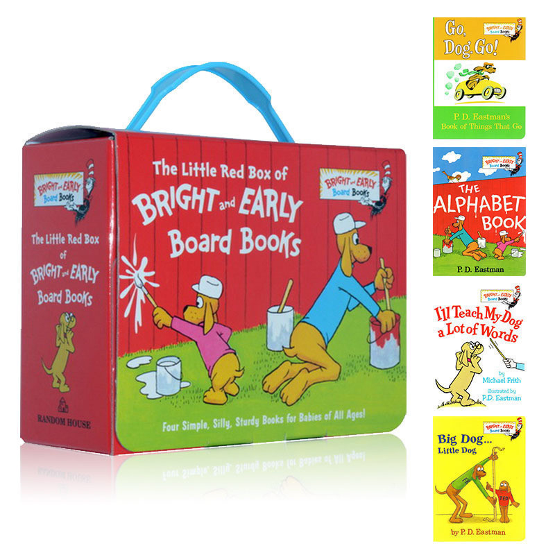 英文原版 The Little Red Box of Bright and Early Board Books幼儿启蒙阅读礼盒装4册纸板书 P.D.Eastman