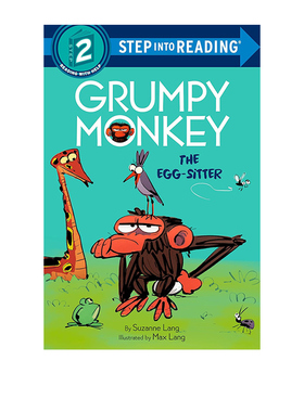 英文原版  Grumpy Monkey The Egg-Sitter 暴躁猴系列 把你的坏脾气发泄出来 Step into reading L2 美国兰登经典分级读物二阶段