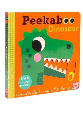 英文原版 Peekaboo Dinosaur 恐龙 躲猫猫系列 纸板机关操作书  Nosy Crow