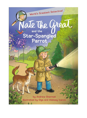 英文原版 了不起的小侦探内特#32 Nate the Great and the Star-Spangled Parrot 儿童章节桥梁书 初级插图小说 大侦探内特