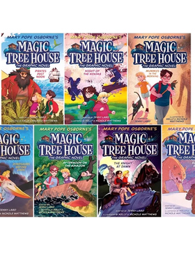神奇树屋全彩漫画版 7册 Magic Tree House Graphic Novel 冒险故事桥梁章节漫画书儿童课外读物 英文原版