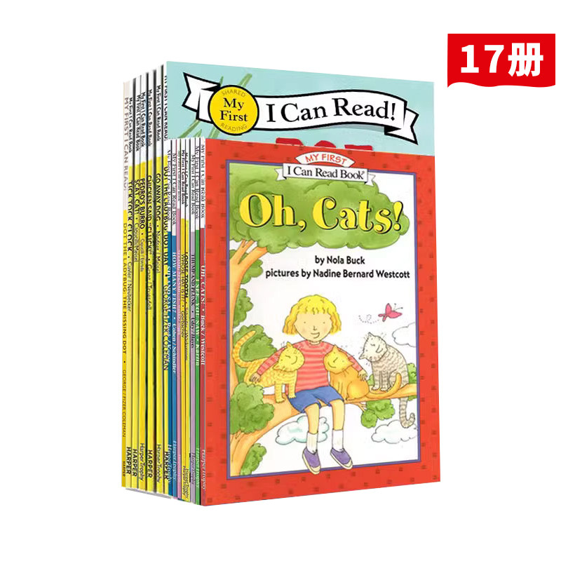 英文原版 My First I Can Read 入门级系列 17册 分级读物 幼儿英语启蒙绘本 儿童英语故事书 How Many Fish
