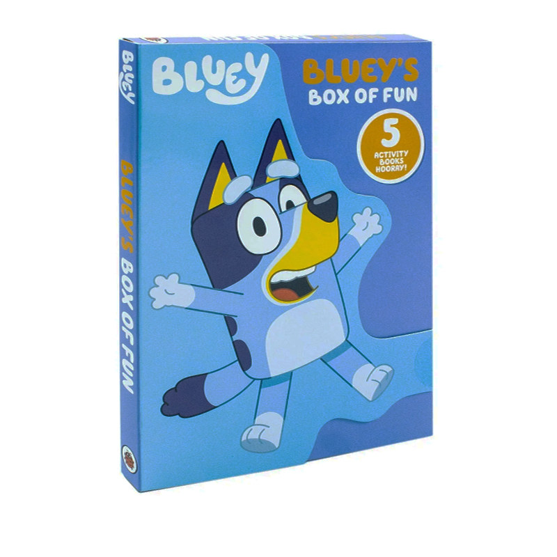 小蓝狗布鲁伊 Bluey's Box of Fun 英文原版 手工活动手册5册盒装 儿童卡通动画启蒙绘本 边玩边学