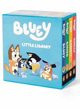 英文原版 Bluey Little Library 小蓝狗布鲁里 布鲁伊 小小图书馆 儿童启蒙纸板书 手掌书