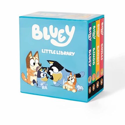 英文原版 Bluey Little Library 小蓝狗布鲁里 布鲁伊 小小图书馆 儿童启蒙纸板书 手掌书