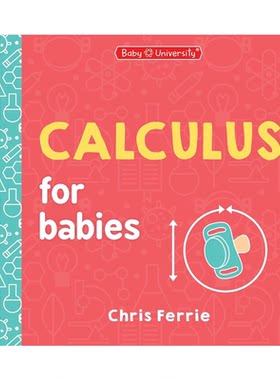 英文原版 宝宝智学园 Baby University:Calculus for Babies 微积分 纸板书 科学主题 低幼启蒙认知