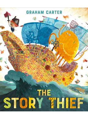 英文原版 The Story Thief 故事小偷 儿童启蒙图画书 英国安徒生出版社 Gideon Sterer