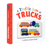 交通工具 Jam Trucks 颜色认知 Traffic Roger 儿童启蒙绘本 英文原版 纸板触摸书 Priddy