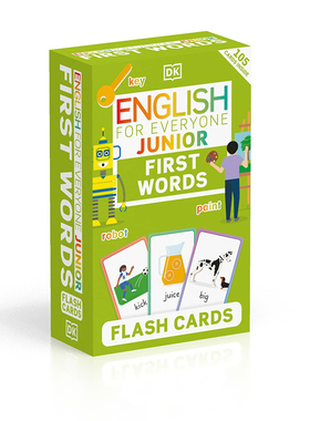 英文原版 English for Everyone Junior First Words Flash Cards 人人学英语 单词闪卡 英文版