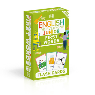 Flash English First 英文原版 Cards 英文版 Everyone 单词闪卡 for Junior 人人学英语 Words