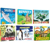 Gibbons Pandas Penguins 动物小百科 盖尔吉本斯少儿百科 Bunnies 纸板书 6册 英文原版 Sharks Gail 低幼启蒙早教