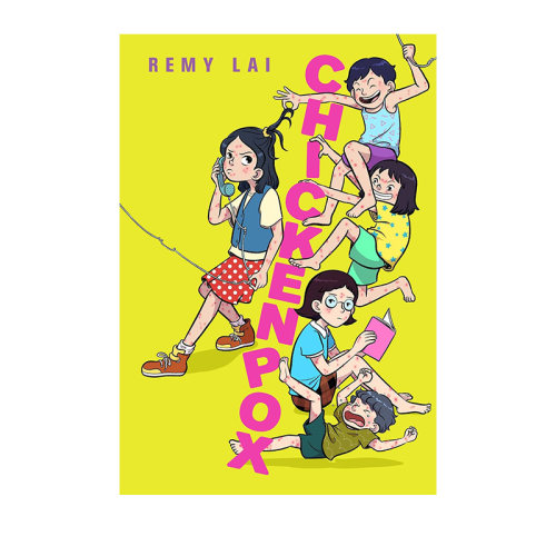 英文原版 Chickenpox 儿童搞笑温馨主题 全彩漫画中级章节书 图像小说 Remy Lai