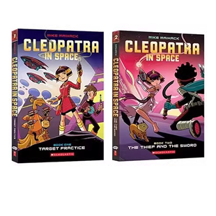 克利奥帕特拉系列 青少年科幻章节桥梁小说 英文原版 Space 全彩儿童漫画故事 Cleopatra 2册
