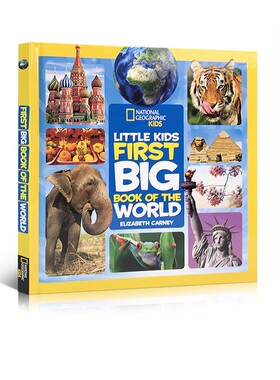英文原版 National Geographic 美国儿童国家地理幼儿版科普书 Little Kids First Big Book of The World  世界 精装大开本