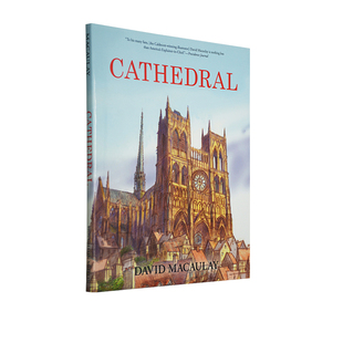 英文原版绘本 Cathedral大教堂 精装彩绘版 大卫麦考利 David Macaulay 凯迪克奖作家