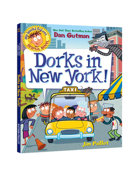 英文原版 我的疯狂学校漫画版 第3本  My Weird School Graphic Novel: Dorks in New York! 搞怪校园故事 儿童章节小说