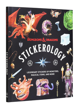 预售 龙与地下城贴纸集  英文原版 Dungeons & Dragons Stickerology