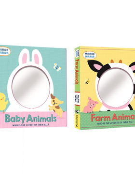 英文原版 Farm/BabyAnimals 2册 农场动物 幼儿启蒙认知 纸板书 亲子互动学习绘本