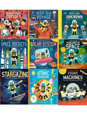 英文原版 Professor Astro Cat's Frontiers 太空猫 人体大冒险 深海之旅 原子世界 精装 纸板书 儿童天文科普图画故事绘本