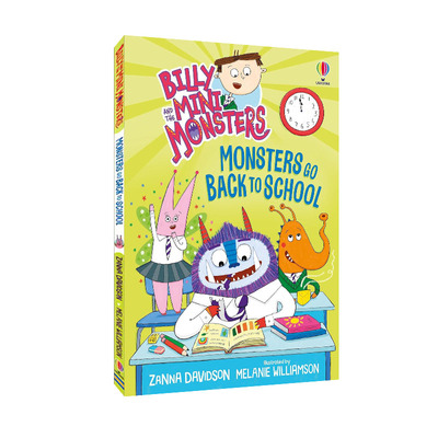 预售英文原版Billy and the Mini Monsters#17: Monsters Go Back to School 比利和迷你怪兽 重返学校 全彩儿童章节 英语课外读物