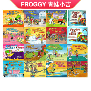 Gets 吴敏兰书单 青蛙弗洛格穿衣服 低幼启蒙认知 英文原版 青蛙小吉 let Froggy Dressed 幼儿行为好习惯养成 绘本