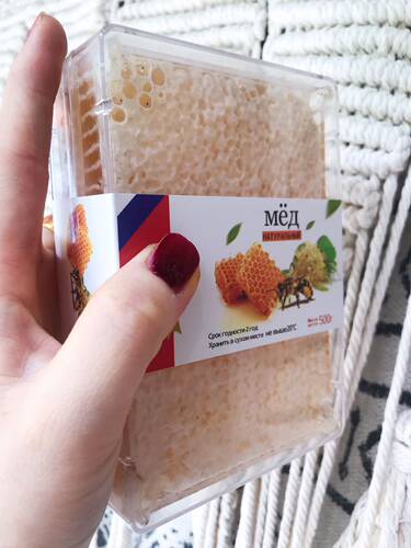 俄罗斯蜂巢蜂蜜500g即食传统滋补