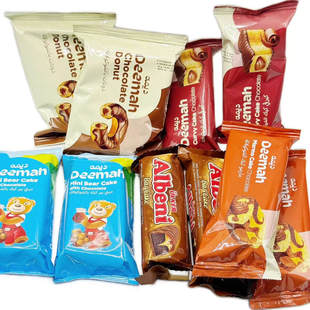 Donut Chocolate Cake进口小蛋糕巧克力糕点独立装 酥软面包Deemah