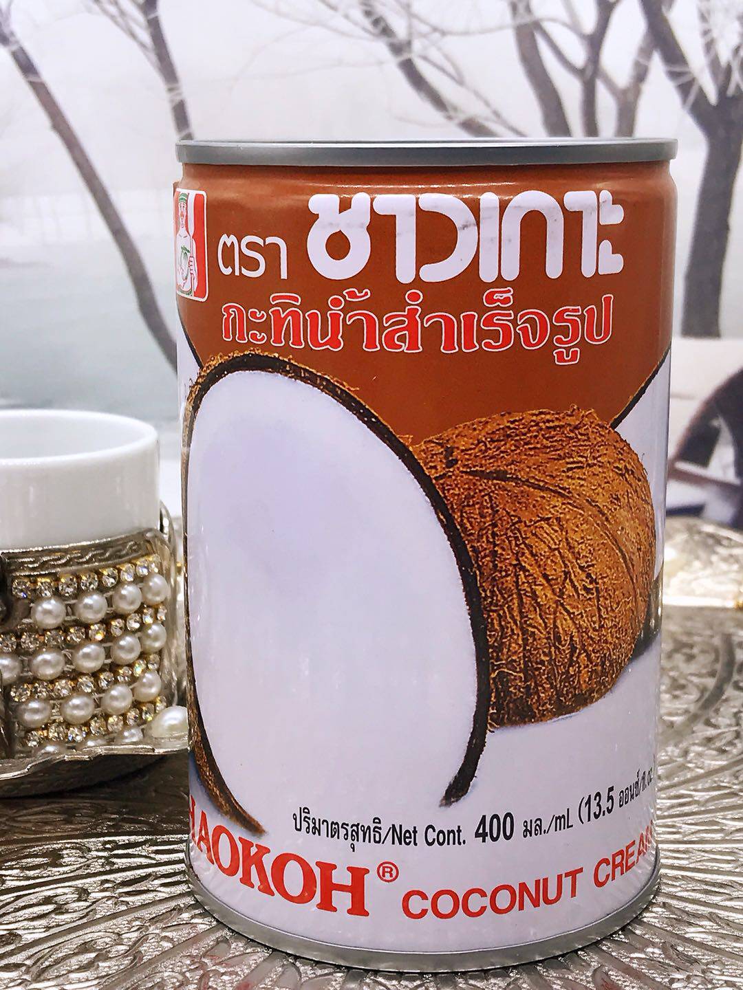 coconut cream thailand泰国进口椰浆椰子奶400ml椰奶烘培原料 汁