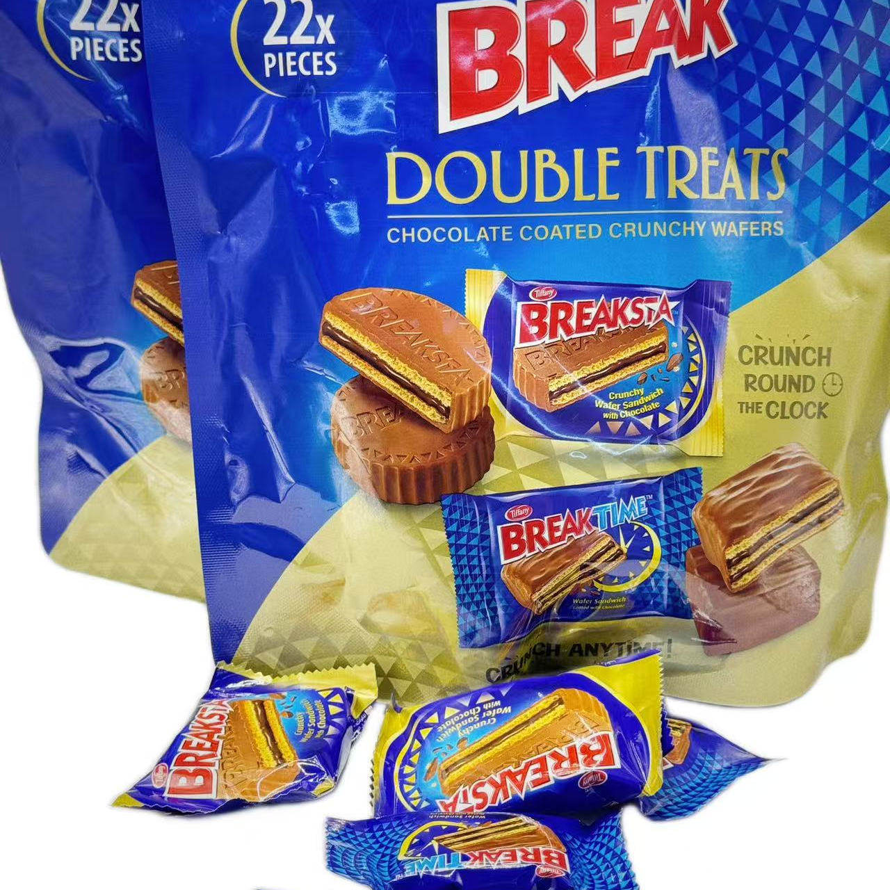 阿联酋巧克力零食小吃休闲食品大包独立装BREAK CHOCOLATE COATED