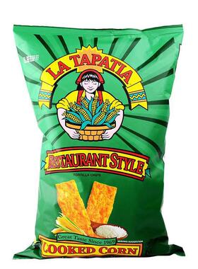 TORTILLA CHIPS283.5g老款LA TAPATIA美国墨西哥少女玉米片餐厅口