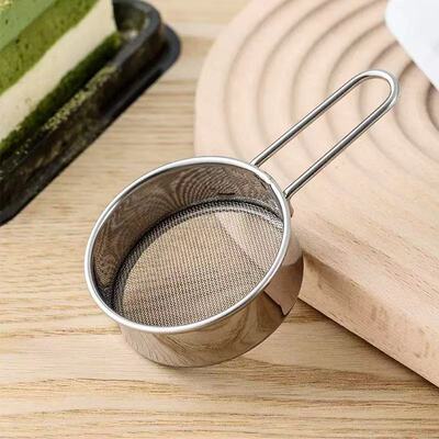 糖粉筛304不锈钢面粉筛 烘焙手持撒粉神器 家用过滤flour sieve