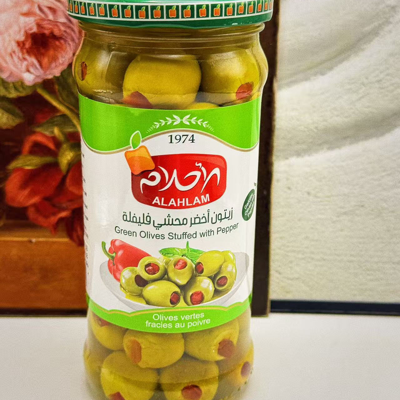 风味即食青橄榄甜椒夹心